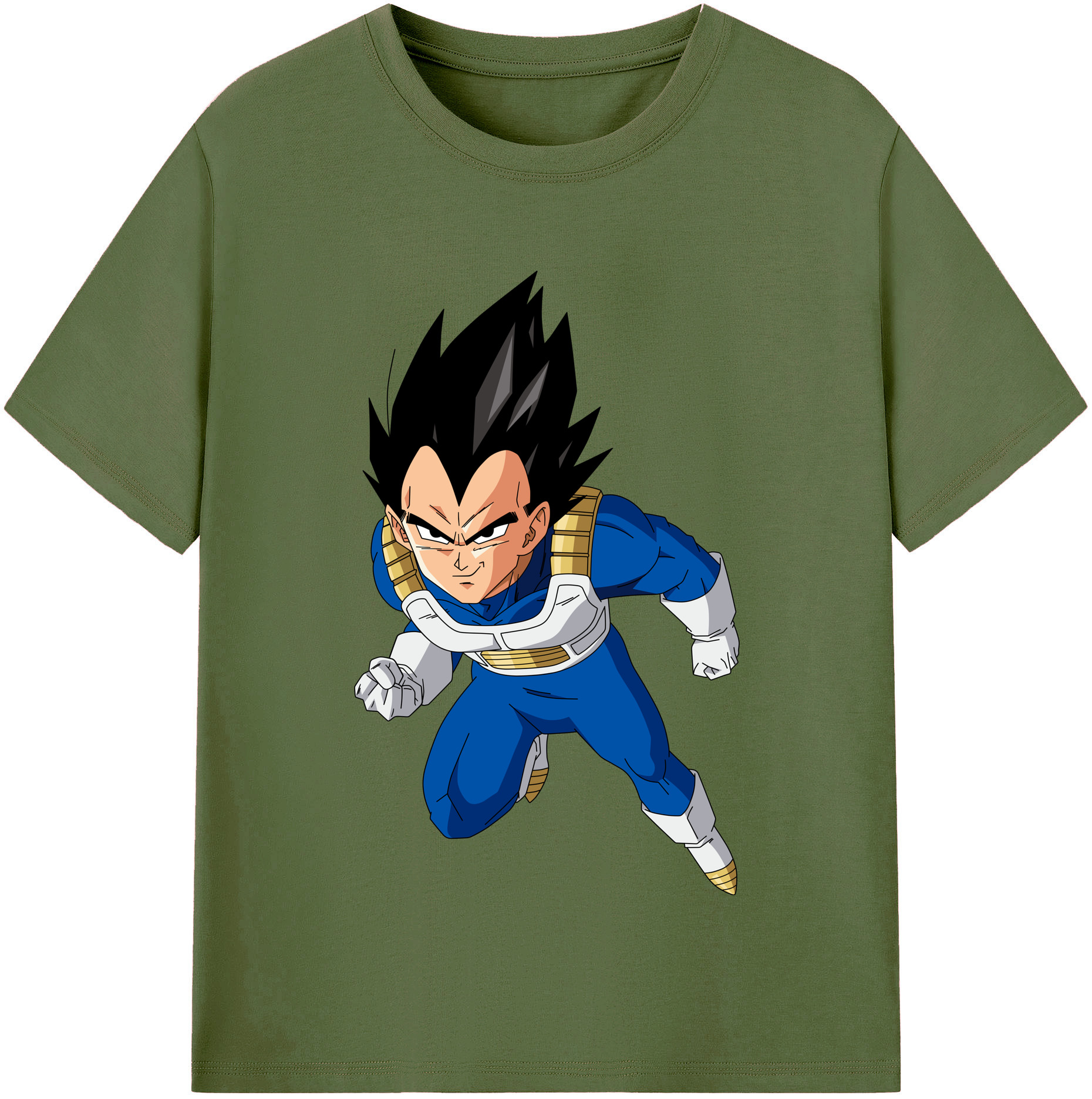 （画像用） ドラゴンボール ベジータ四世（Bejīta Yonsei）DRAGON BALL Vegeta IV 綿100％半袖Tシャツ（フロントプリント）